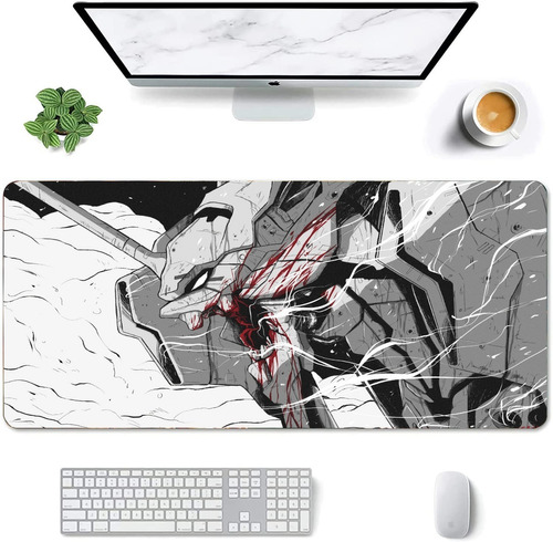 Mouse Pad Largo Arte B/n Eva Unit 01  Evangelion 30x70cm