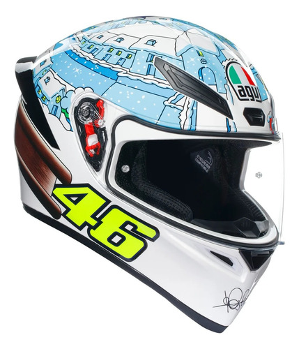 Casco Agv K-1 S Rossi Winter Test 2017 Certificacion 22.06