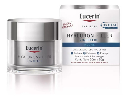 Eucerin Crema Facial Antiarrugas Hyaluron Filler Noche 50ml