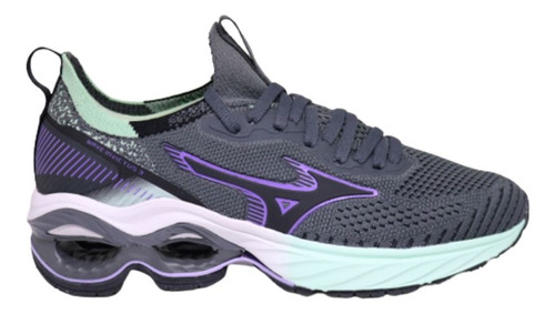 Tenis Mizuno Wave Invictus 3 Chumbo/verde