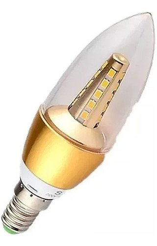 Ampolleta Led E14 Tipo Vela 5w Luz Fria /f009