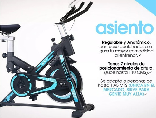 Bicicleta Fija Energy Fit Ef-g235 Para Spinning (la Plata)