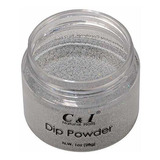Polvo Dip - C & I Dipping Powder Color No.010 Glitter Silver