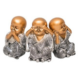  Set Figuras De Budas Pequeños Ciego Sordo Mudo / Runn