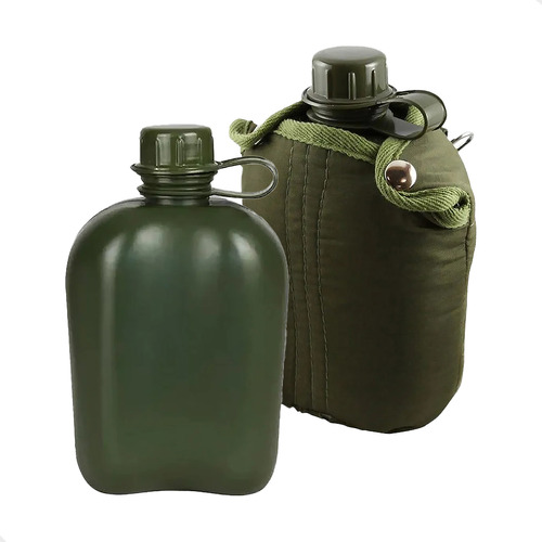 Cantil Militar Trilha 900ml Plástico Com Capa Ntk 