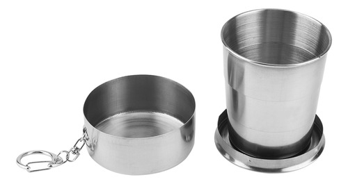 Vaso Portátil Para Exteriores De Acero Inoxidable Plegable P