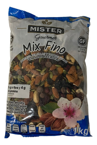 Mix Fino De Nueces, Semillas, Fruta Seca Con Chocolate 1 Kg 