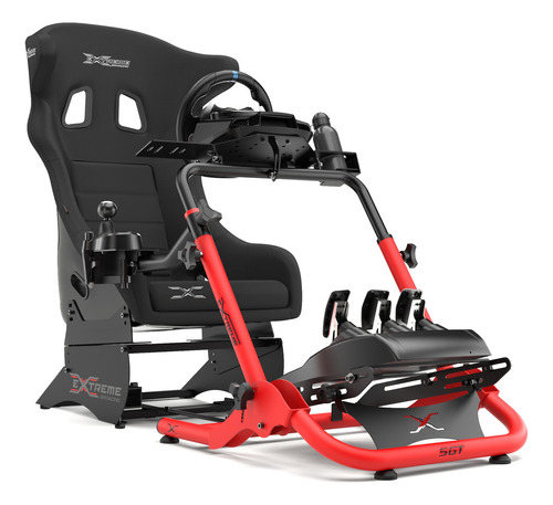 Cockpit Suporte Volante Simulador Logitech G29/920/ps4 Sgt Cor Vermelho