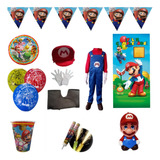 Mario Bros Fiesta Artículos Disfraz Plato Vaso Paquete 1