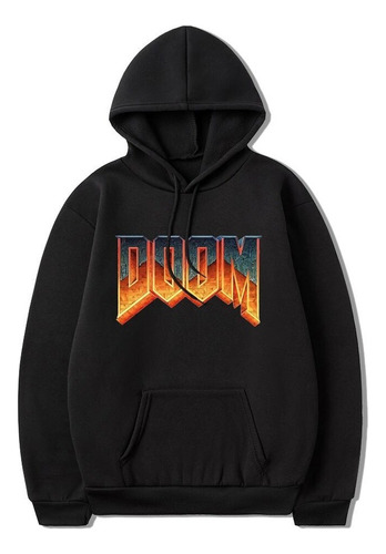 Doom Pullover Game Sudadera Con Capucha Estampada Casual Cor