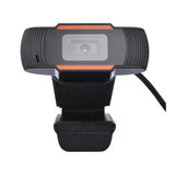 Camara Web Hd 720p Usb Con Micrófono Autoinstalable Color Negro