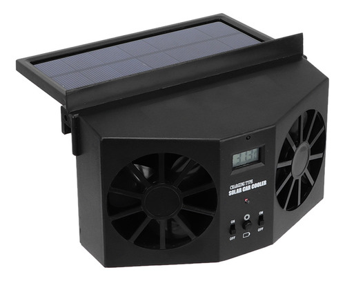 Ventilador Solar Portátil Para Mini Automóvil, Ventilador De