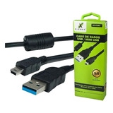 Cabo Mini Usb V3 Com Fio Para Carrega Controle Ps3 De 1.8m