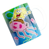 Taza Plastica Personalizada Bob Esponja Nro5