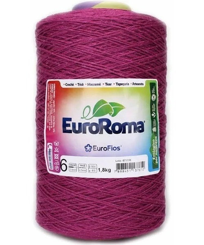 Barbante Color 1.8 Kg 4/6 Fio 1830 M Cores Diversas Euroroma