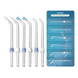 Repuesto De Irrigador Dental Frefeel, Celeste/blanco, 6 Uni