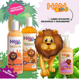 Kit Han Shampoo Acondicionador Crema De Peinar Low Poo Kids