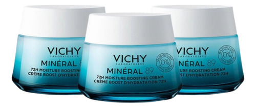 Combo X3 Vichy Mineral 89 Crema Hidratante 50 Ml