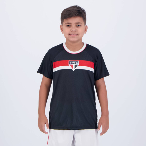 Camisa São Paulo Pristine Infantil Preta