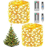 2pcs 10m Usb Guirnalda De Luces Led, Impermeable Serie