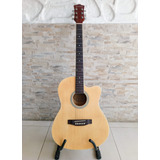 Guitarra Acústica Memphis Ag-39cn Color Natural Usada