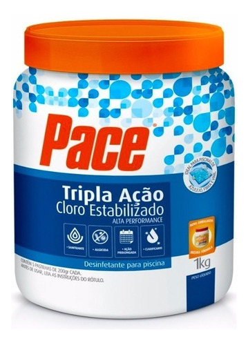 Pastilha Para Flutuador Cloro 3 Em 1 Limpeza Piscina 5 Unids