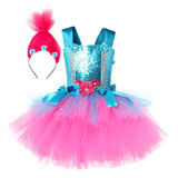 Vestido De Princesa Amapola De Trolls Disfraces Para Niñas Halloween Navidad Carnaval Cosplay Fiesta De Cumpleaños