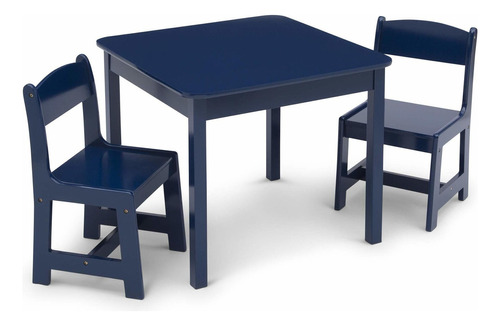 Mysize  Juego De Mesa Y Silla De Madera Para Niños 2 S...