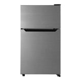 Refrigerador Frigobar Hisense Rt33d6a Stainless Silver Con Freezer 93l 115v