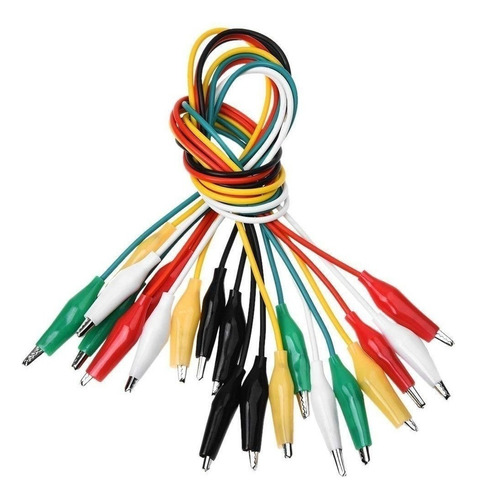 10 Cables Caiman Tenaza 5 Colores A Elegir O Mixtos