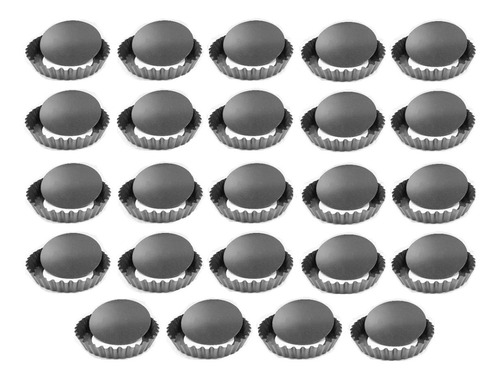 Pack 24 Moldes Tartaleta Desmontable Tarta Individual 10,5cm