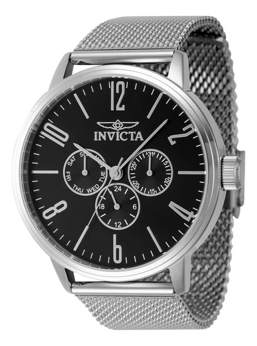 Reloj Invicta Hombre Malla Plateada Ac. Inox 47119