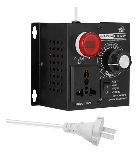 Compact Variable Voltage Controller 4000w Ac110v Ajustable