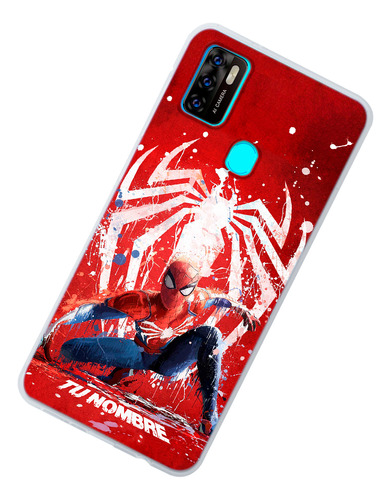 Funda Para Zte Spiderman Personalizada Nombre