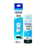 Cartucho Epson Modelo T504 Cyan, Para L4150, L4160,  Cn-3563