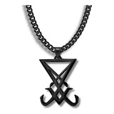 Collar Para Hombre Y Mujer Dije Pentagrama Sigil Color Plata