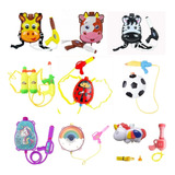 Pistola De Agua Tanque Mochila Animalitos Unicornio Dona