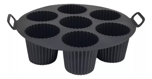 Forma De Silicone Para Airfryer Para 7 Mini-bolos Cupcake