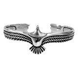 Hombres 925 Pulsera De Águila Plata Brazalete De Pareja Punk