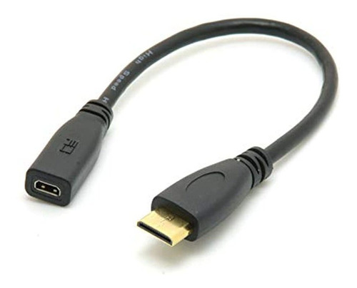 Enchufe Hembra A Tipo C Mini Hdmi Macho Adaptador