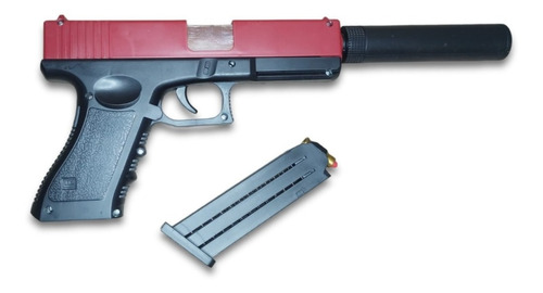Pistola  Glock Juguete Lanzador Hidrogel Manual