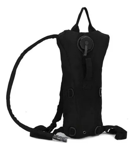 Bolso Mochila Morral De Hidratación Con Vejiga Bolsa 2.5 Lt Color Negro