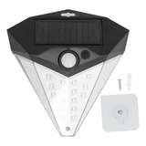 Aplique Carga Solar Exterior Sensor Movimiento Luz Fría Pare