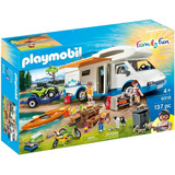 Playmobil Set De Juego Acampar Con Camper Y Accesorios