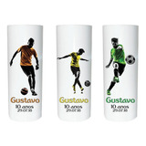 Kit 10 Copos Personalizados Aniversario Long Drink Futebol