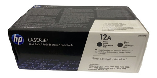 Toner 12ad  Dual Pack (2 Piezas) Q2612ad Nuevo Facturado