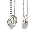 Collares De Pareja Y Novios Argollas Real Love Regalo Amor