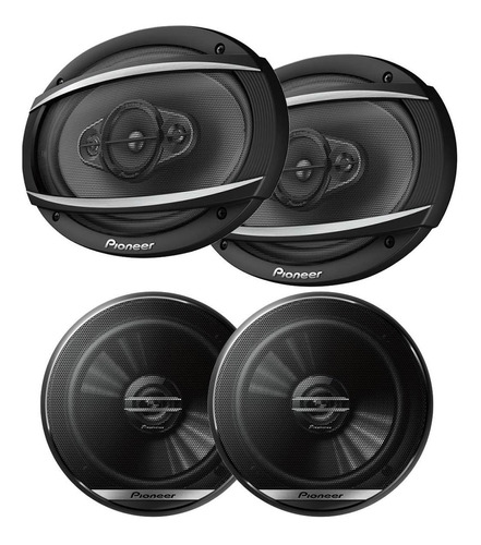 Combo Pioneer Parlantes 6x9 450w Pico + 6 1/2 Pulgadas 300w