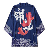 Cárdigan Kimono Negro Para Mujer Y Hombre Obi Male Yukata, H
