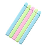 5 Clips Plastico Colores Selladores Bolsas Almacenamiento